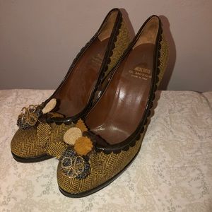 Moschino Cheap and Chic Yellow Pump It Heels